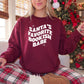 Santa's Favorite Bookish Babe Gildan Crewneck Sweatshirt