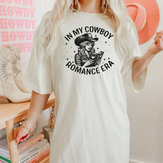 In My Cowboy Romance Era Comfort Colors Shirt