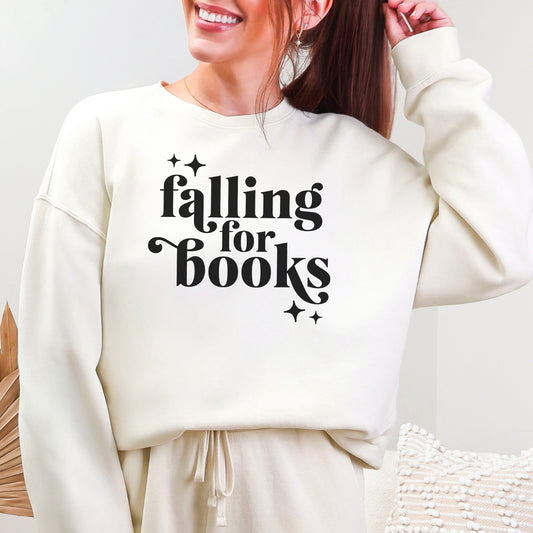 Falling For Books Lightweight Premium Sweatshirt