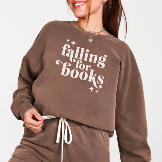 Falling For Books Lightweight Premium Sweatshirt