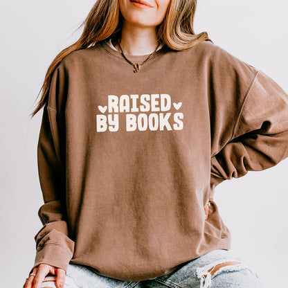 Raised By Books Lightweight Comfort Colors Sweatshirt