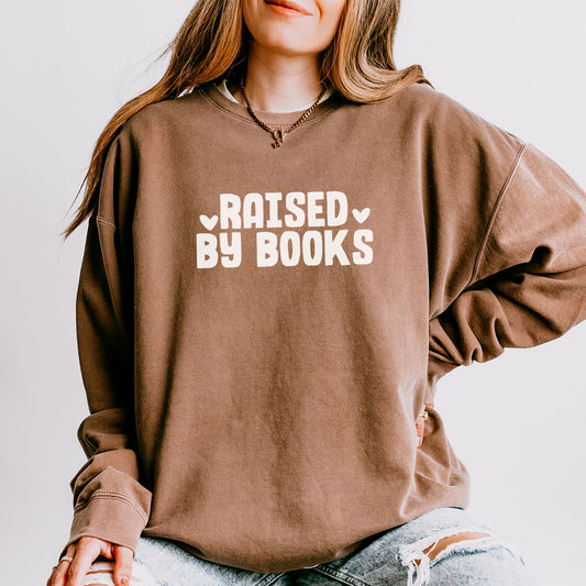 Raised By Books Lightweight Comfort Colors Sweatshirt