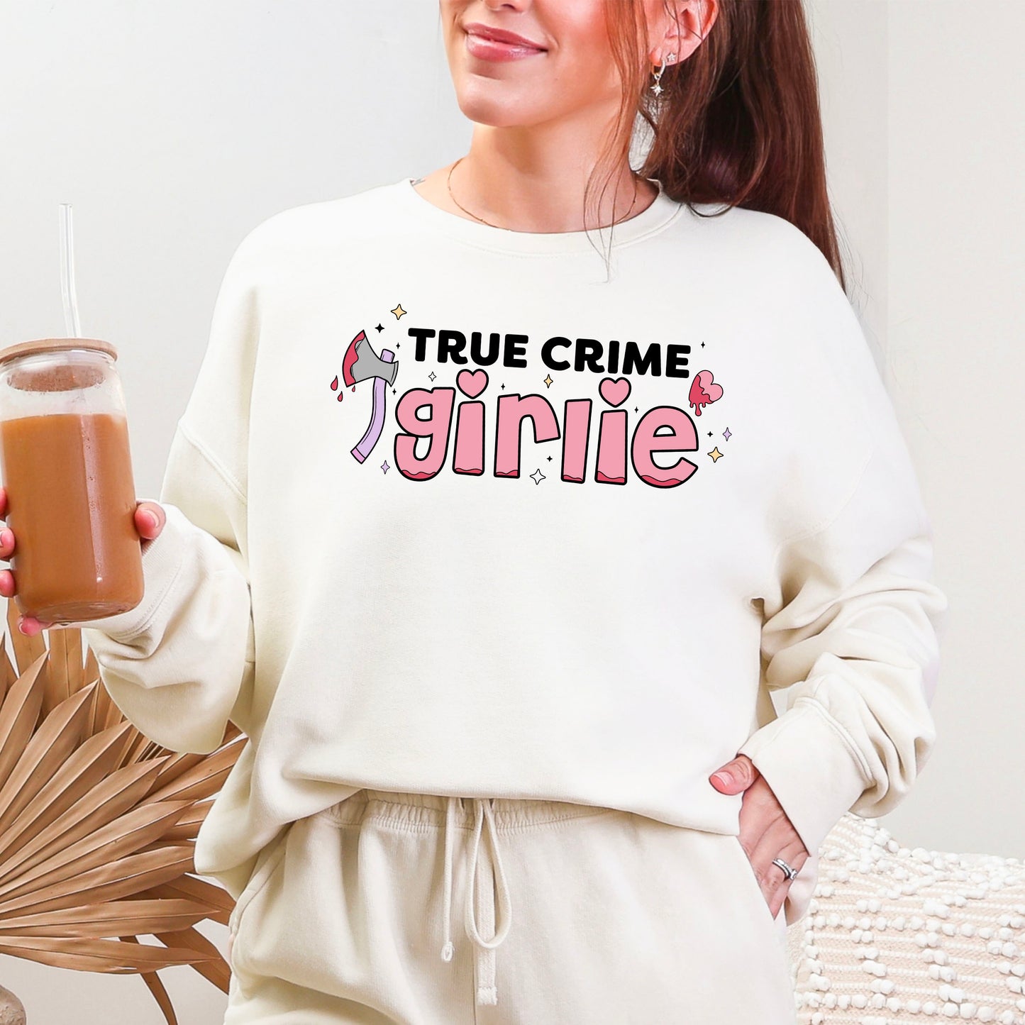 True Crime Girlie Lightweight Bookish Comfort Colors Sweater
