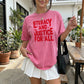 Literacy And Justice For All Heavyweight Comfort Colors Shirt