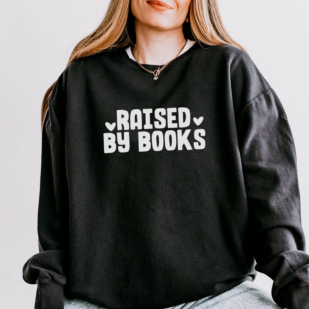 Raised By Books Lightweight Comfort Colors Sweatshirt