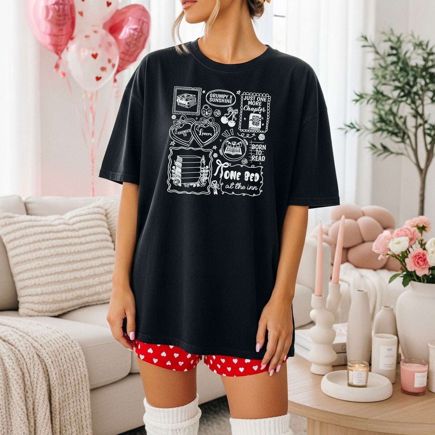 Bookish Romance Tropes Heavyweight Comfort Colors Shirt