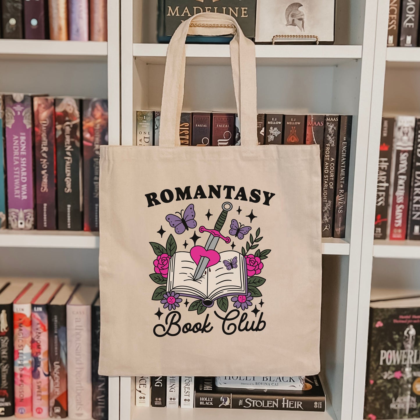 Romantasy Book Club Canvas Tote Bag