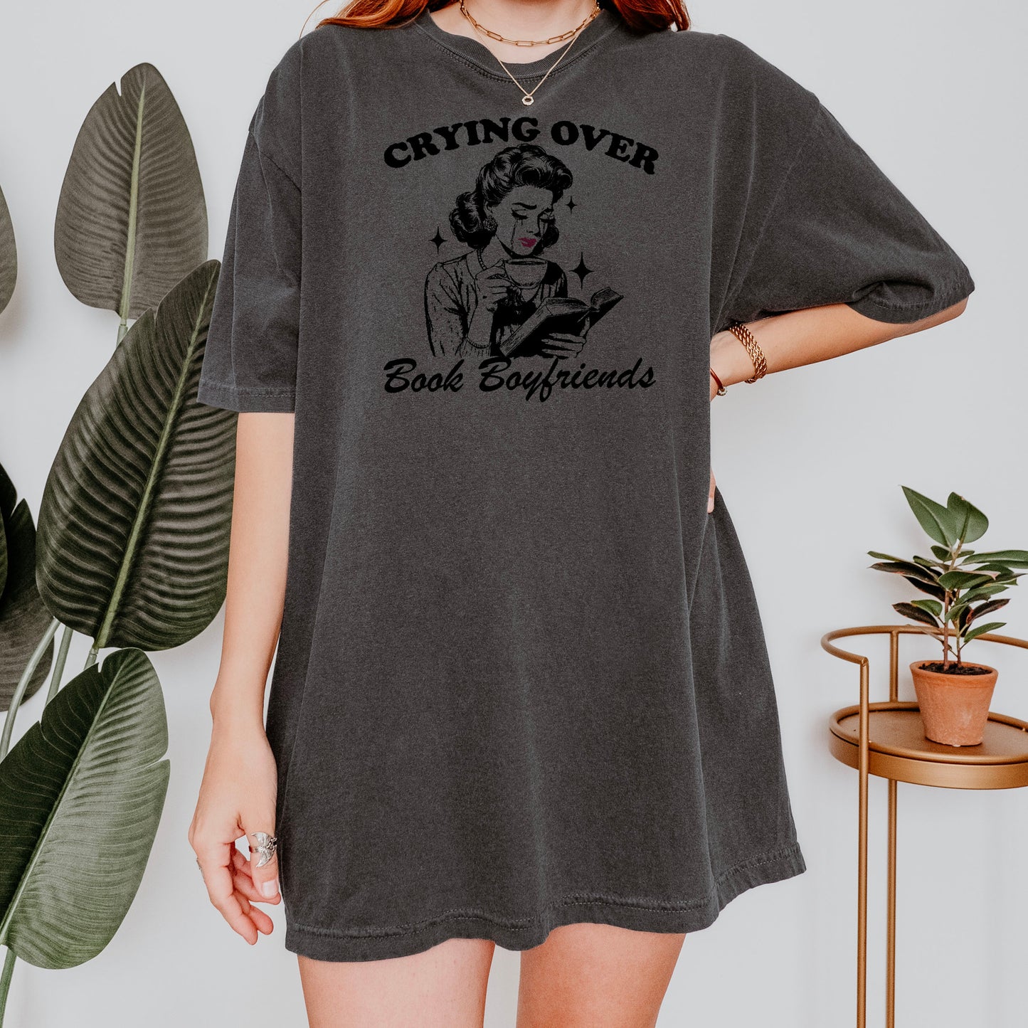 Crying Over Book Boyfriends Premium Shirt