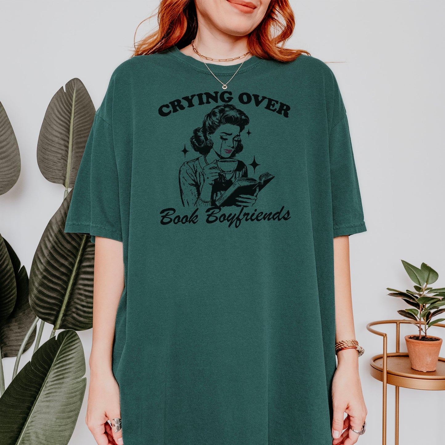 Crying Over Book Boyfriends Premium Shirt