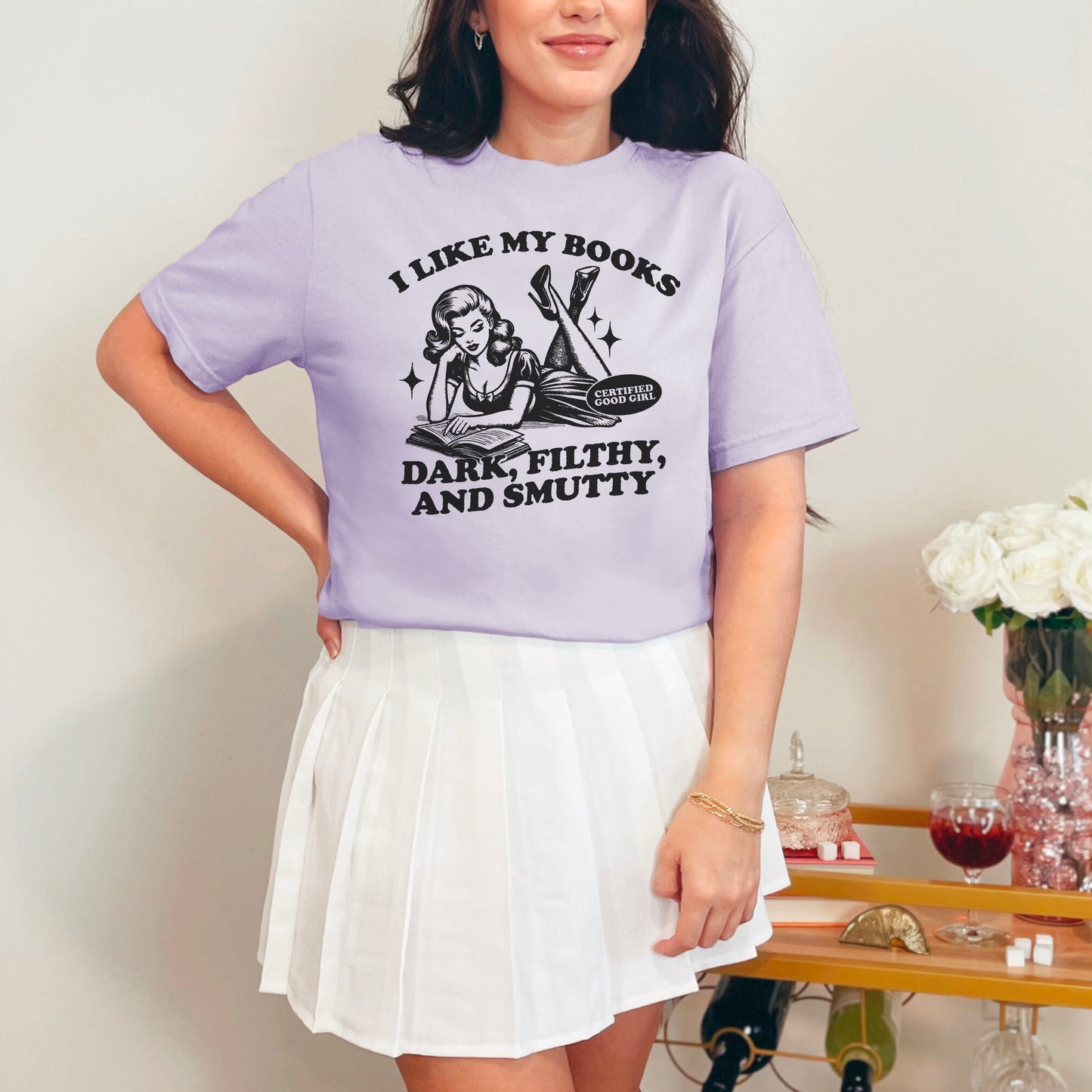 I Like My Books Dark, Filthy and Smutty Premium Shirt