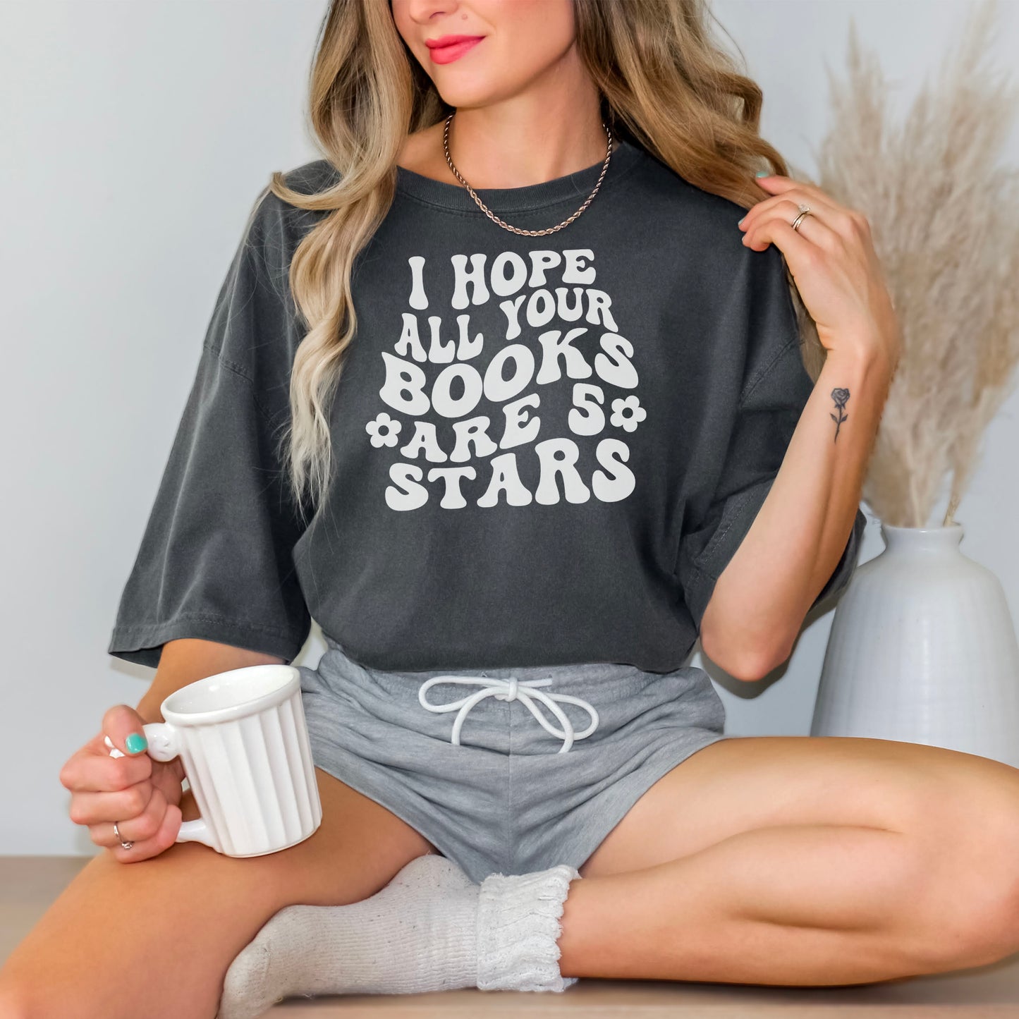 I Hope All Your Books Are 5 Stars Premium T-Shirt - Natalia’s Design Studio
