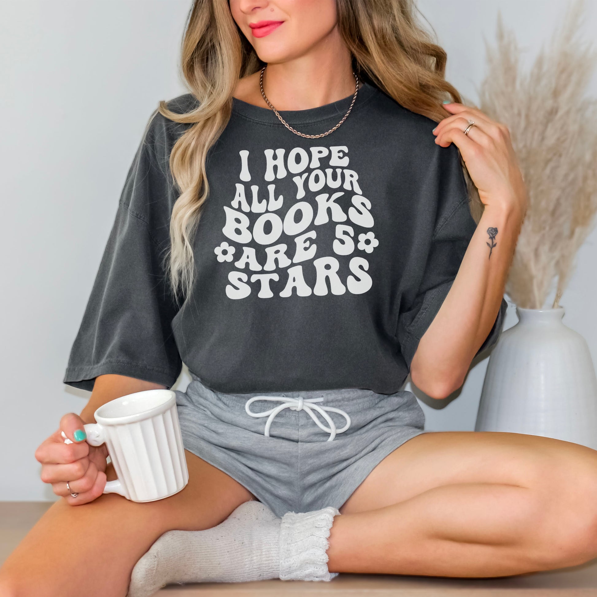 I Hope All Your Books Are 5 Stars Premium T-Shirt - Natalia’s Design Studio