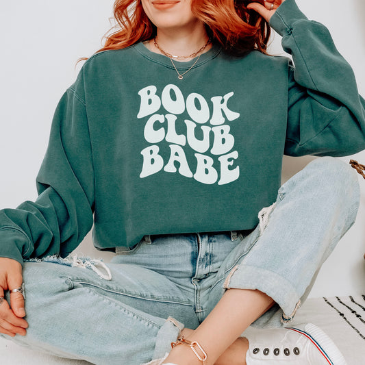 Book Club Babe Premium Sweatshirt - Natalia’s Design Studio