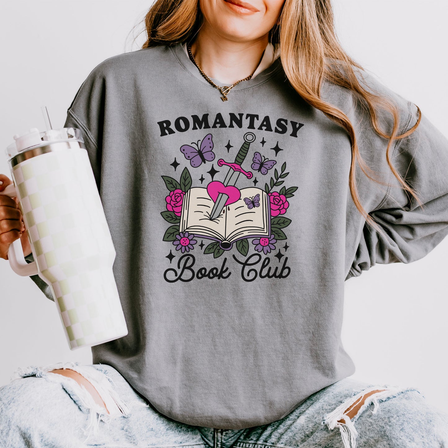 Romantasy Book Club Comfort Colors Lightweight Sweatshirt