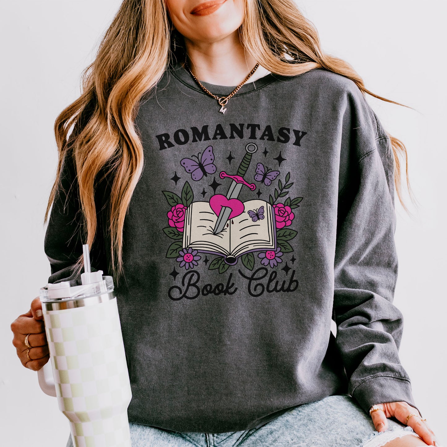 Romantasy Book Club Comfort Colors Lightweight Sweatshirt