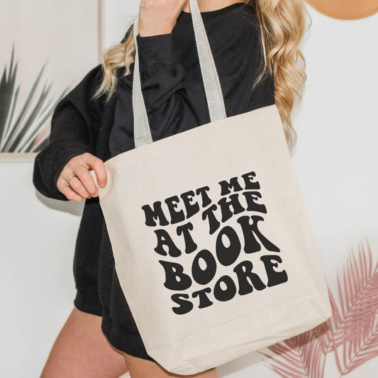 Meet Me at the Bookstore Tote Bag - Natalia’s Design Studio