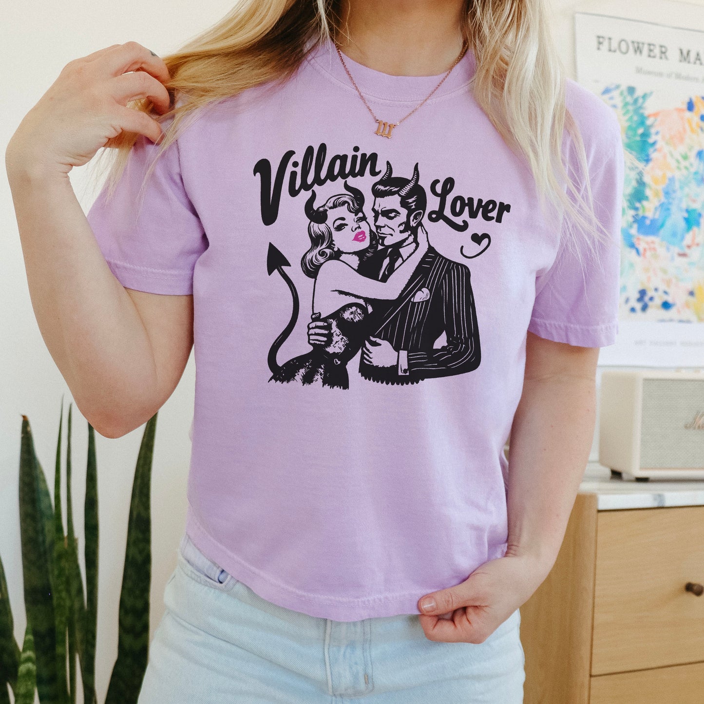 Villain Lover Premium Cropped Boxy Comfort Colors Shirt