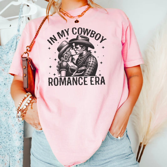 In My Cowboy Romance Era (Couple) Comfort Colors Shirt