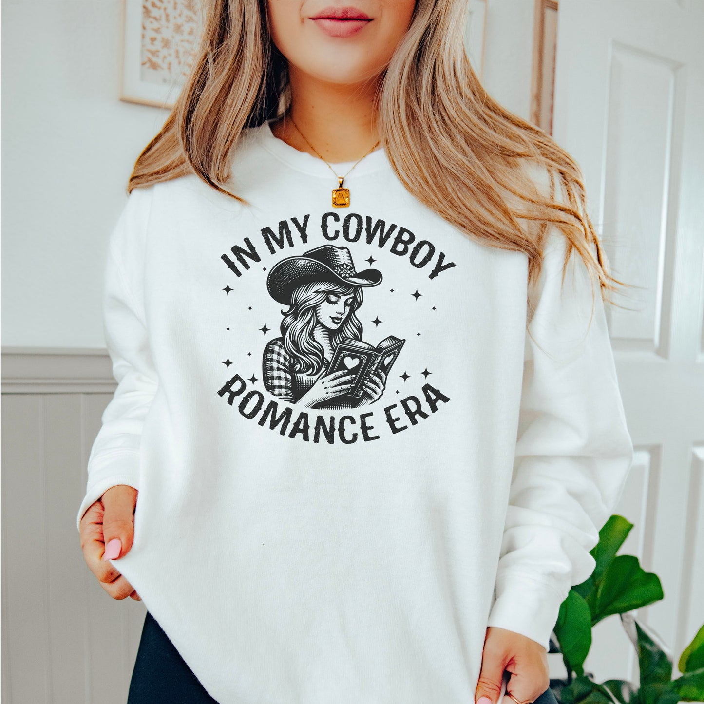 In My Cowboy Romance Era Comfort Colors Lightweight Sweater
