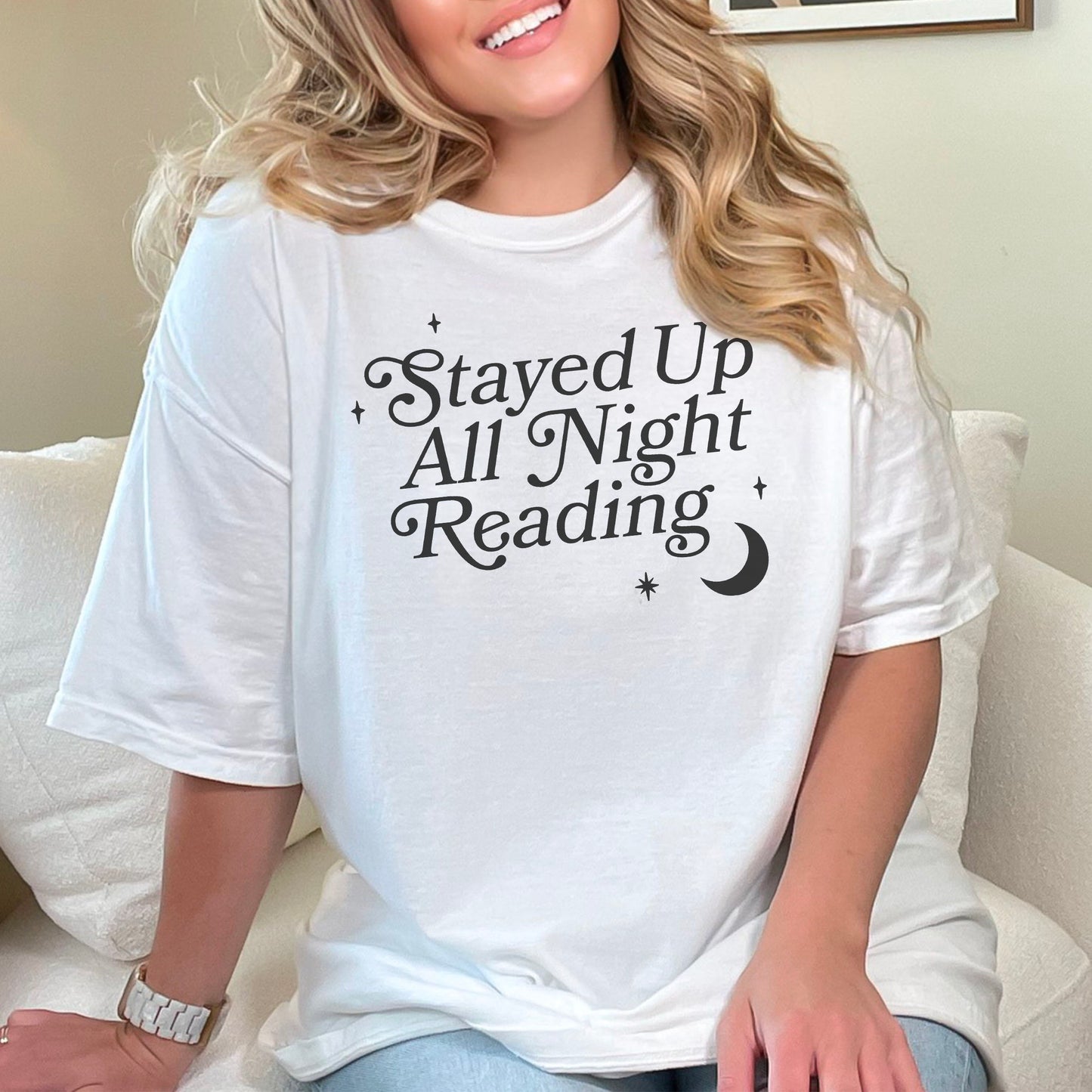 Stayed Up All Night Reading Premium Shirt - Natalia’s Design Studio