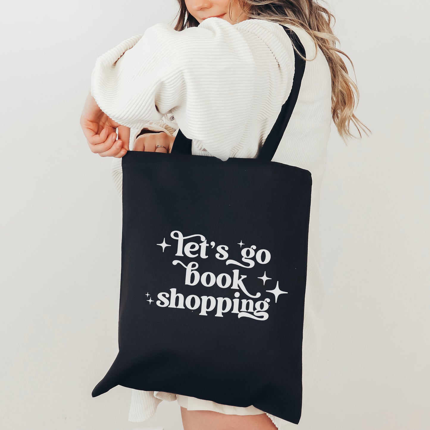 Let's Go Book Shopping Tote Bag - Natalia’s Design Studio