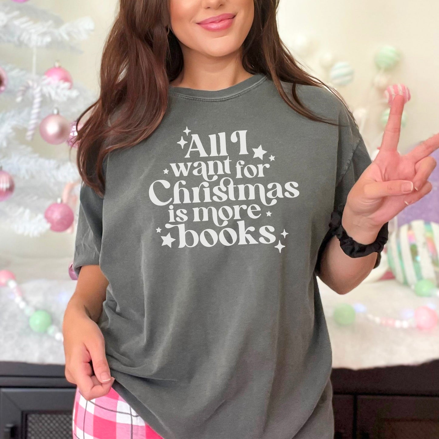 All I Want For Christmas Is More Books Premium Shirt - Natalia’s Design Studio