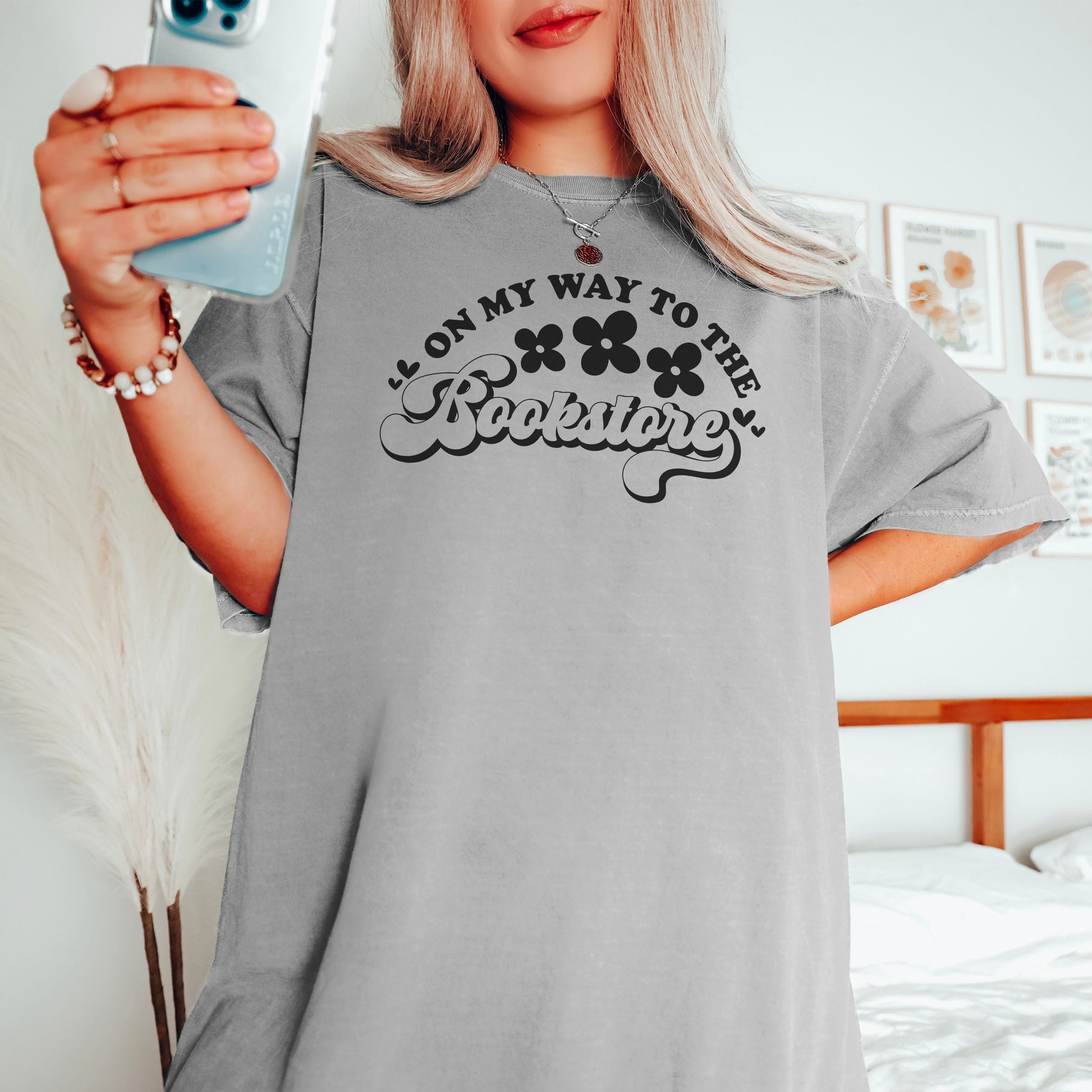 On My Way to the Bookstore Premium T-Shirt - Natalia’s Design Studio