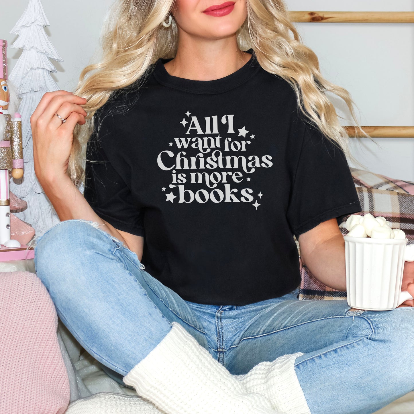 All I Want For Christmas Is More Books Premium Shirt - Natalia’s Design Studio