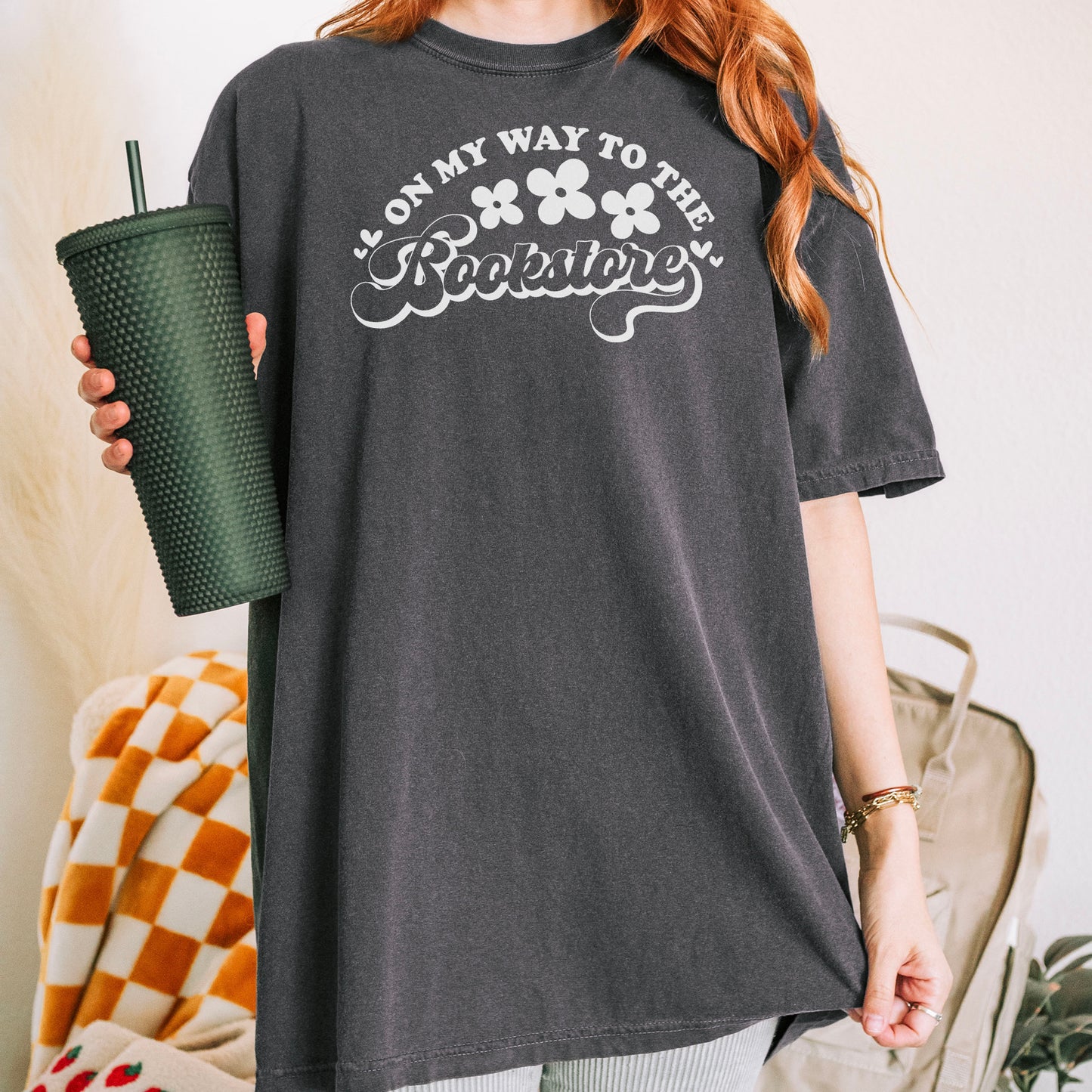 On My Way to the Bookstore Premium T-Shirt - Natalia’s Design Studio