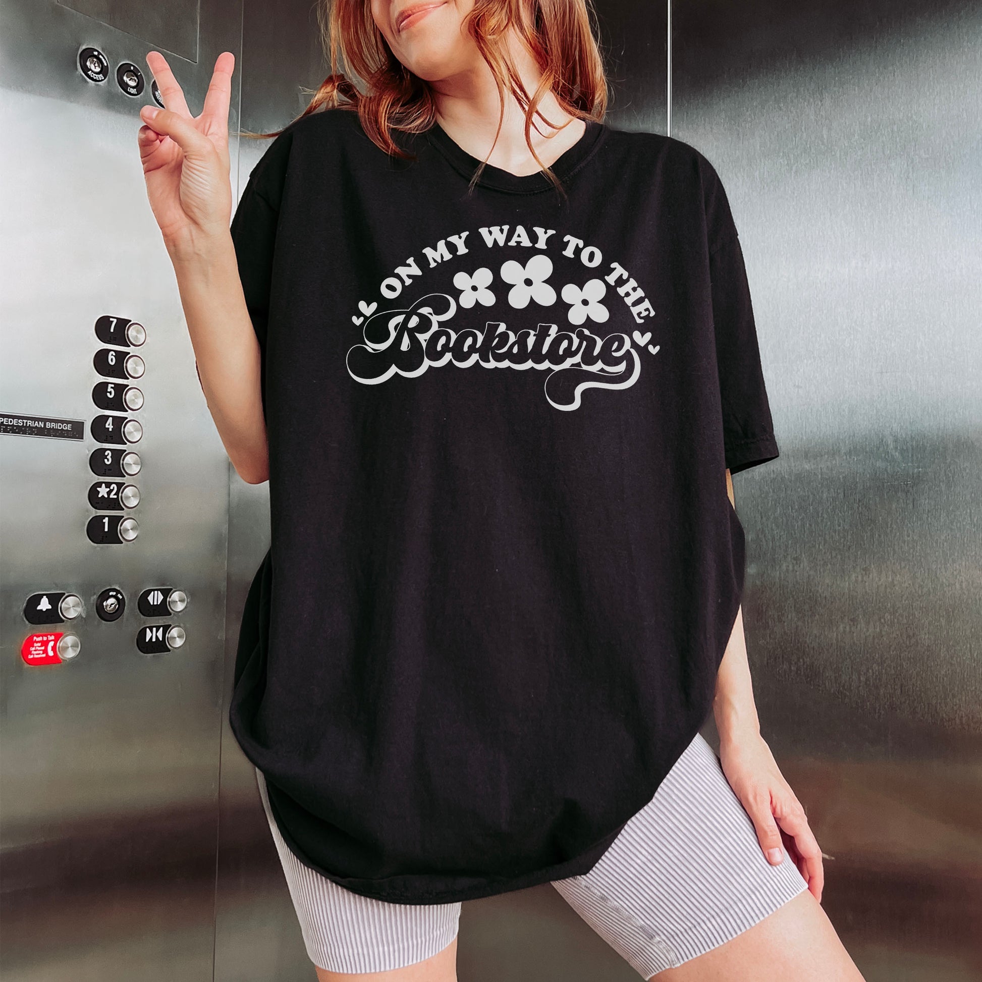 On My Way to the Bookstore Premium T-Shirt - Natalia’s Design Studio