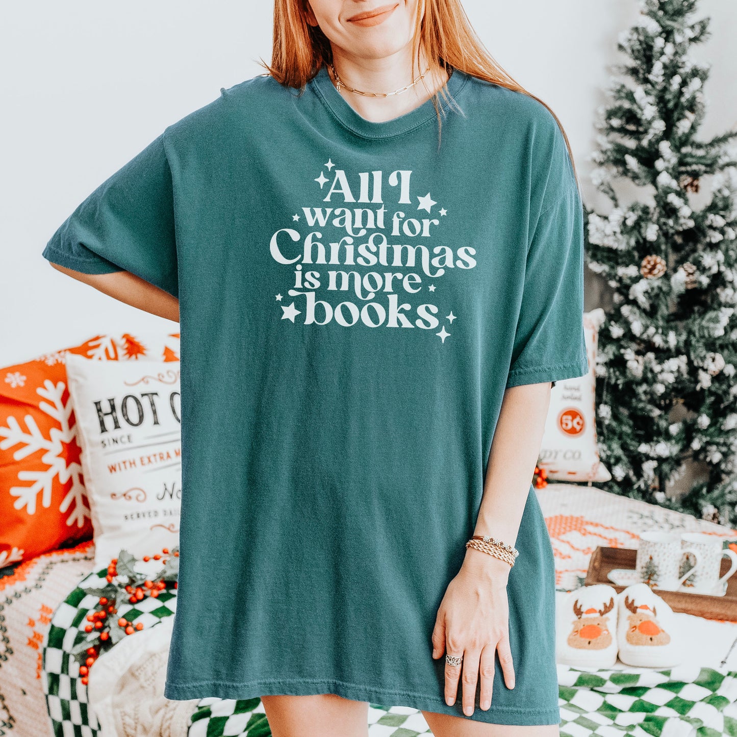 All I Want For Christmas Is More Books Premium Shirt - Natalia’s Design Studio
