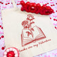 Books Are My Valentine (Floral) Canvas Tote Bag