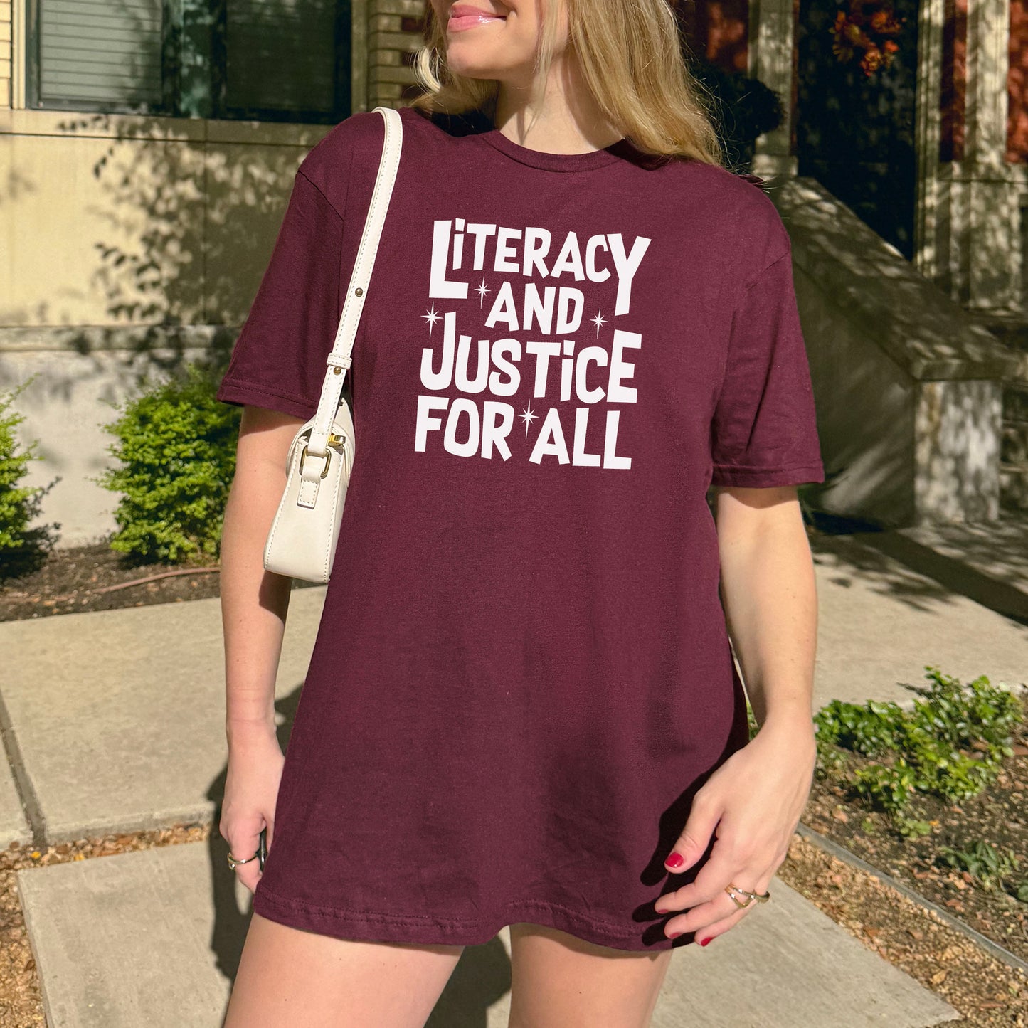 Literacy And Justice For All Gildan Softsyle Shirt