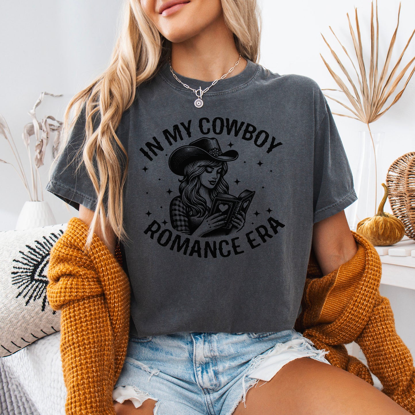 In My Cowboy Romance Era Comfort Colors Shirt