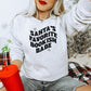 Santa's Favorite Bookish Babe Gildan Crewneck Sweatshirt