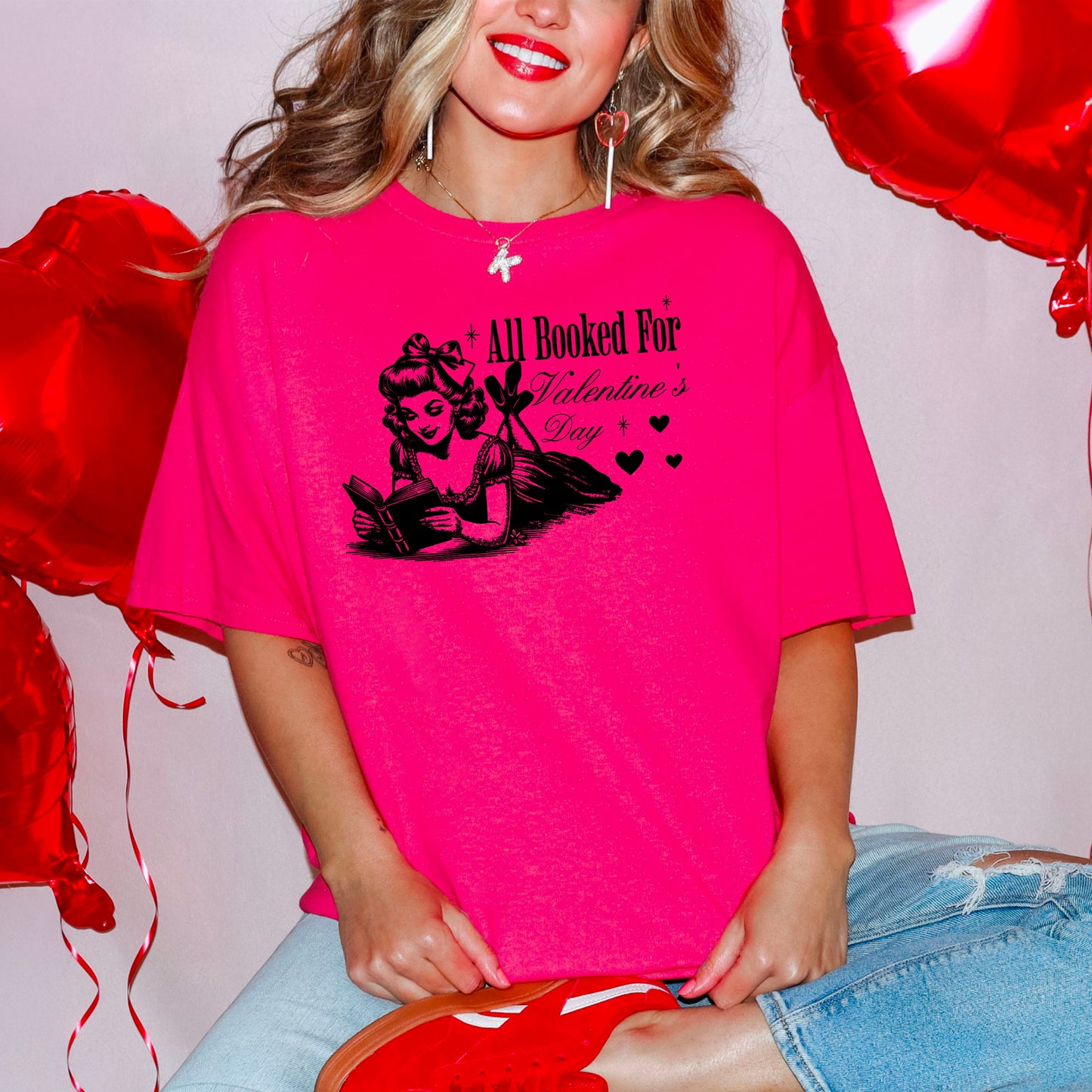 All Booked For Valentine’s Day Gildan Softstyle Shirt