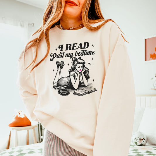 I Read Past My Bedtime Lightweight Comfort Colors Sweatshirt