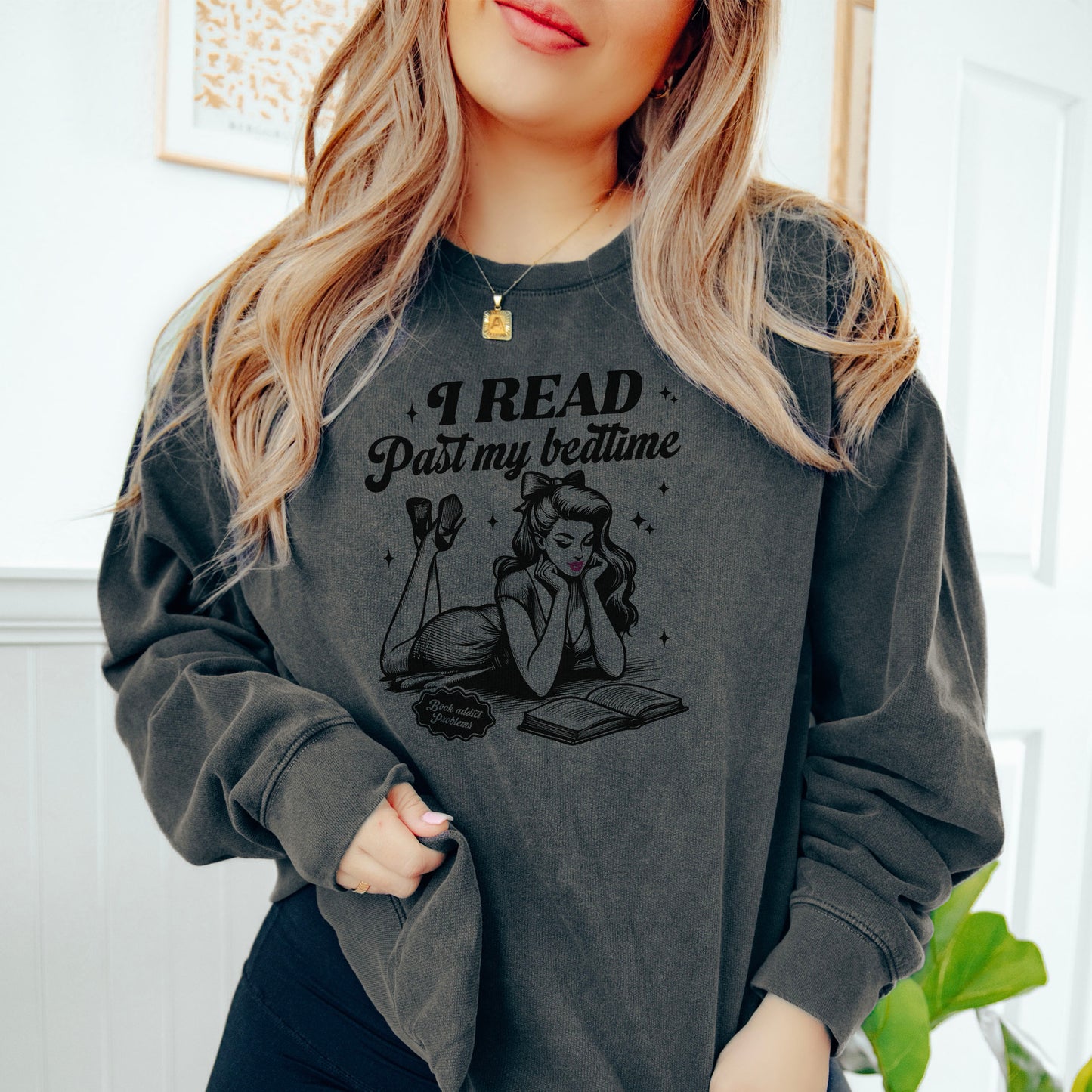I Read Past My Bedtime Lightweight Comfort Colors Sweatshirt
