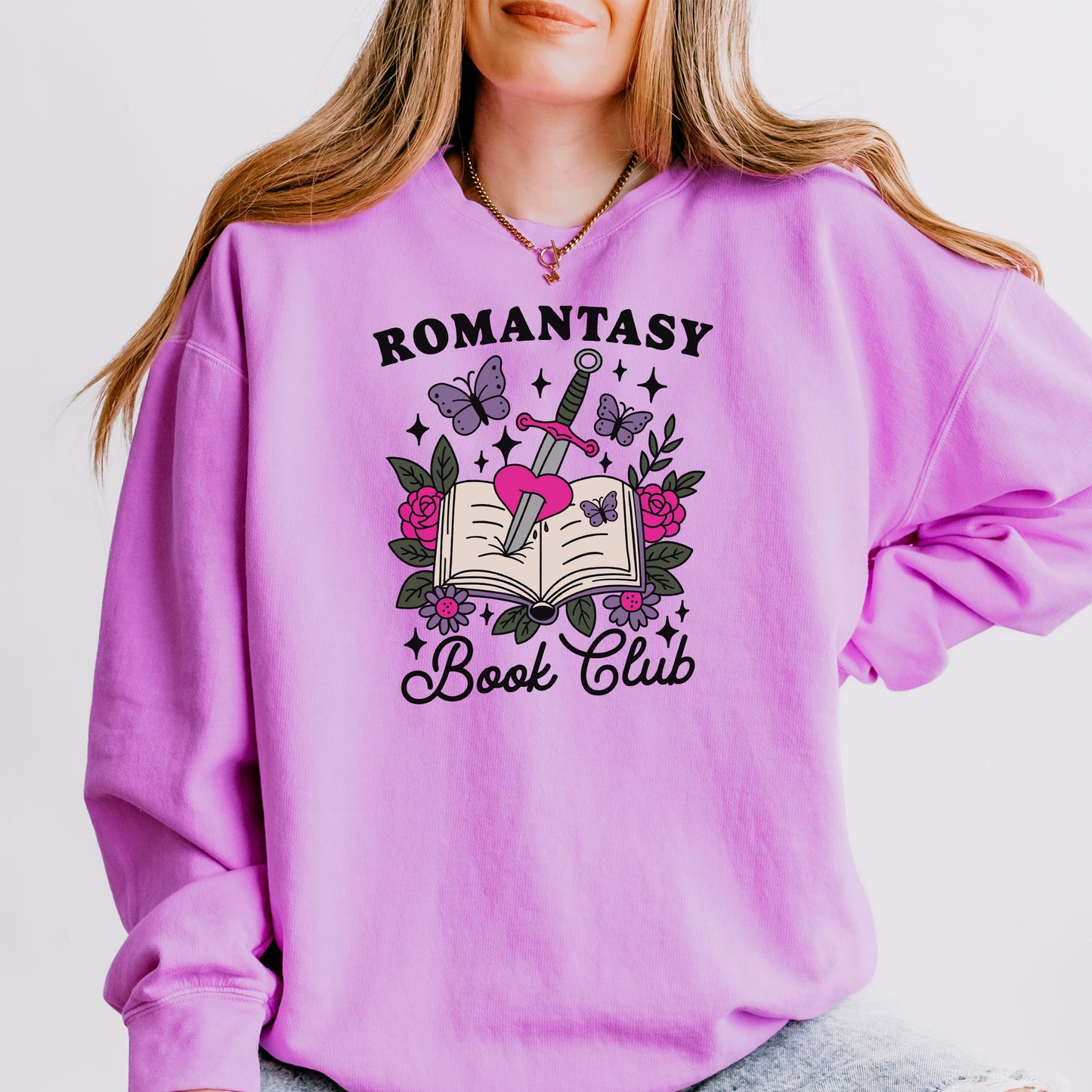 Romantasy Book Club Comfort Colors Lightweight Sweatshirt