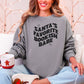 Santa’s Favorite Bookish Babe Lightweight Comfort Colors Sweatshirt