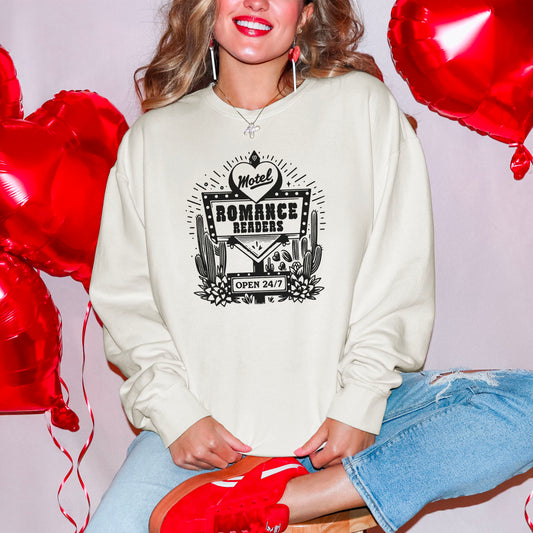 Romance Readers Motel Lightweight Comfort Colors Sweatshirt