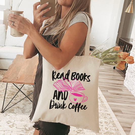 Read Books And Drink Coffee Canvas Tote Bag