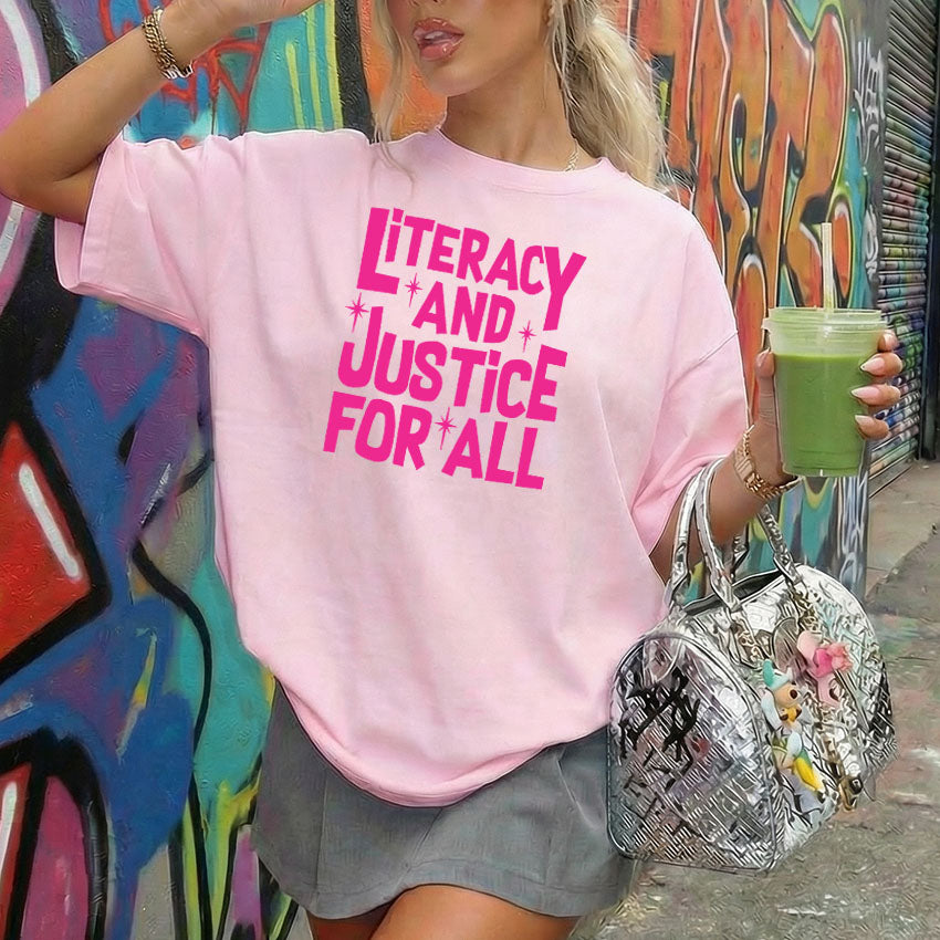 Literacy And Justice For All Heavyweight Comfort Colors Shirt