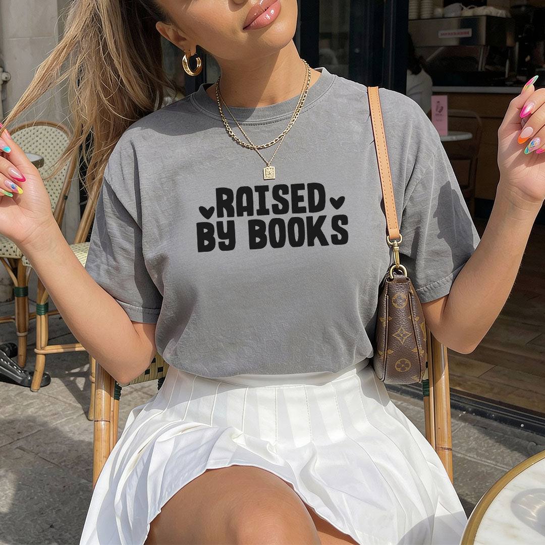 Raised By Books Heavyweight Comfort Colors Shirt