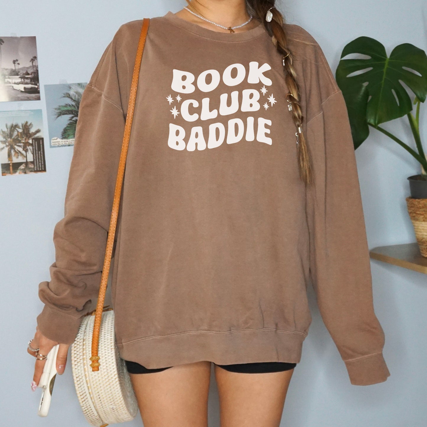Book Club Baddie Comfort Colors Lightweight Sweatshirt