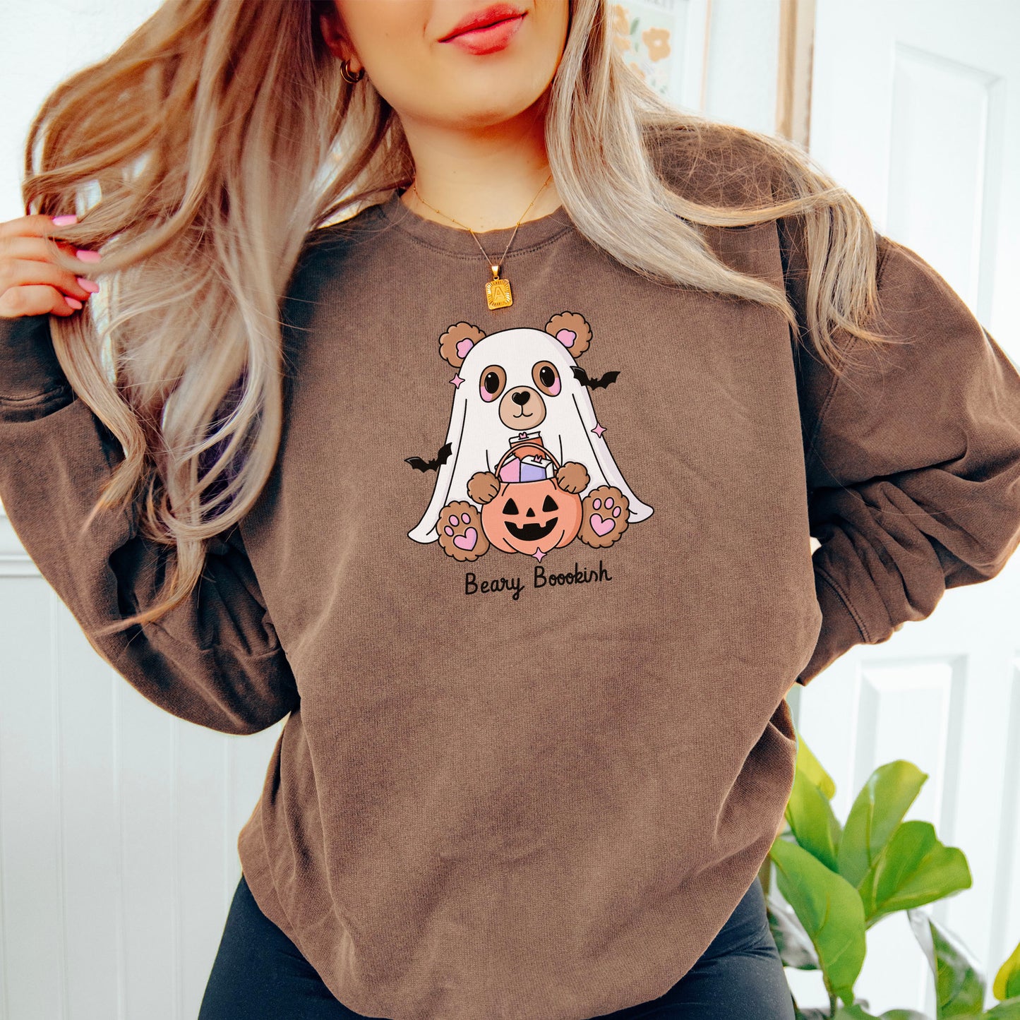 Beary Bookish Lightweight Premium Sweatshirt
