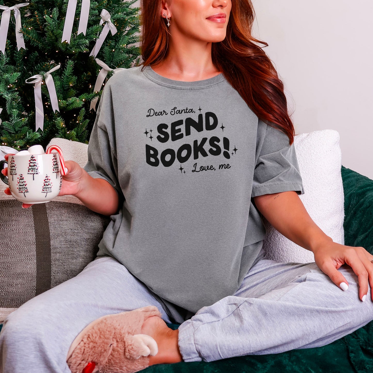 Dear Santa, Send Books! Heavyweight Comfort Colors Shirt