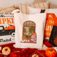 Cozy Autumn Reading Nook Canvas Tote Bag - Perfect for Book Fall Season