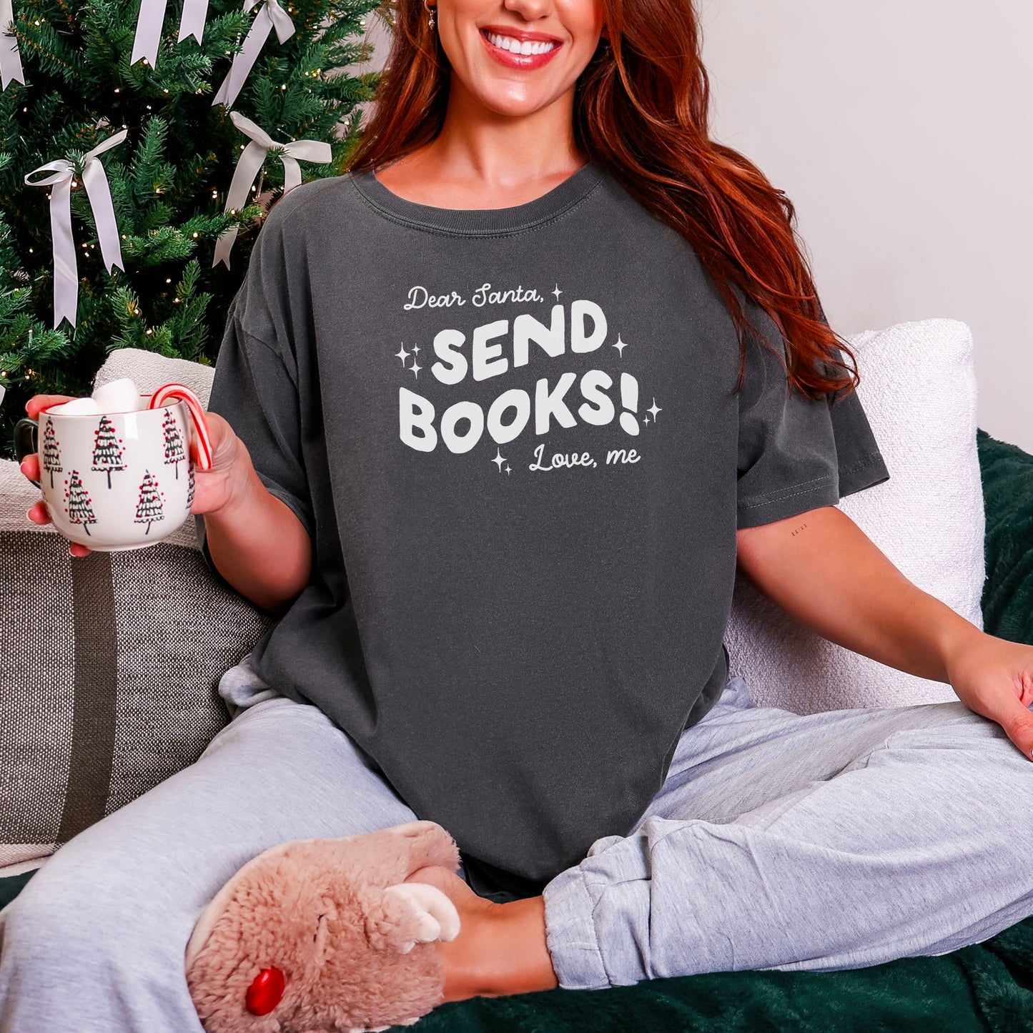 Dear Santa, Send Books! Heavyweight Comfort Colors Shirt