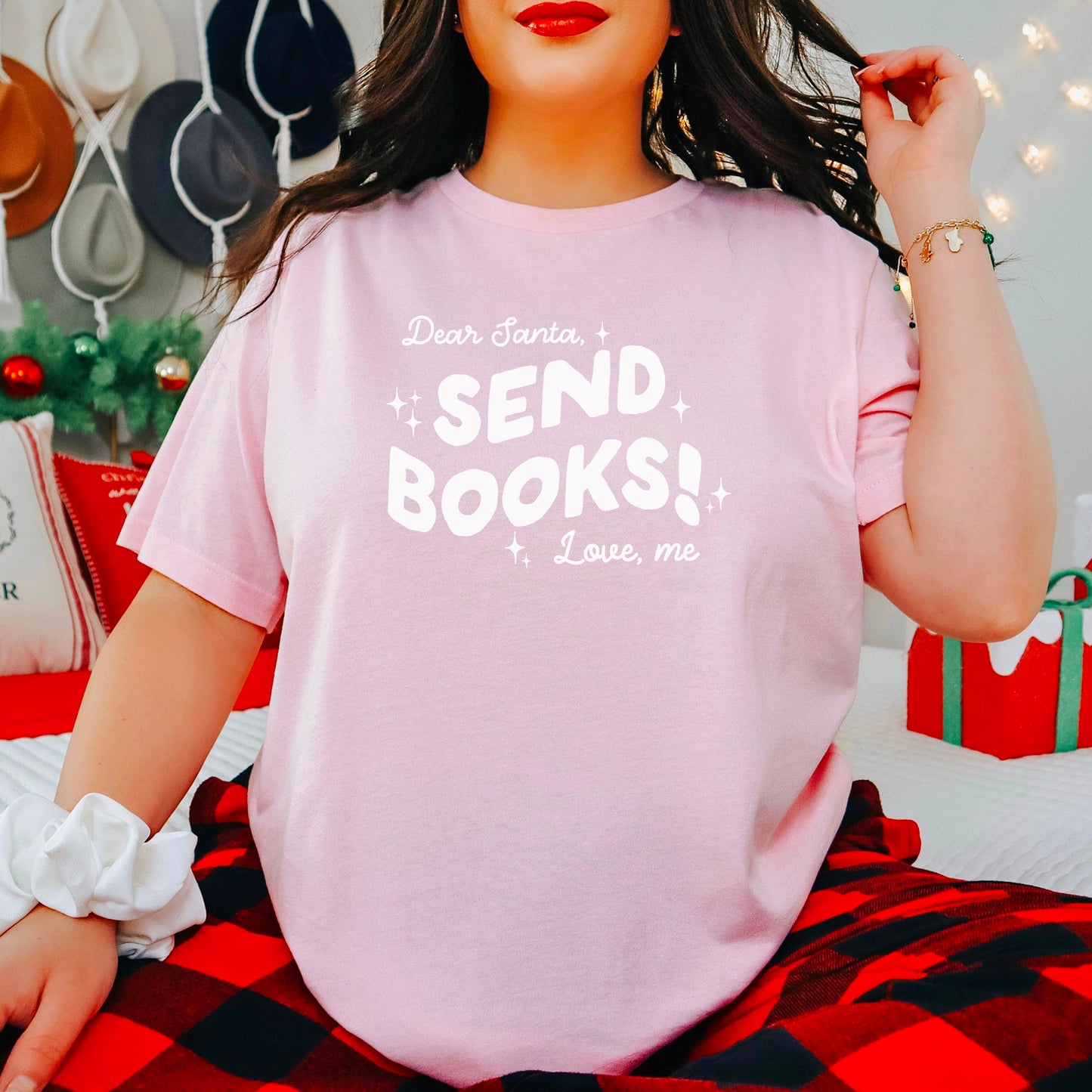Dear Santa, Send Books! Heavyweight Comfort Colors Shirt